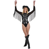 Glamorous Cowgirl Halloween Bodysuit - Women's L/XL